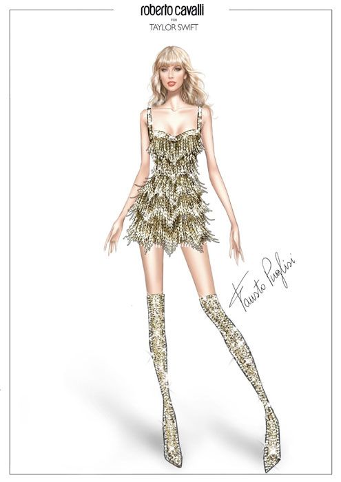 Taylor Swift in Roberto Cavalli Couture
