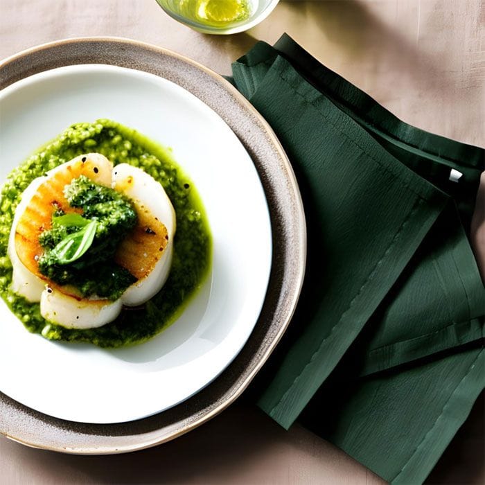 Risotto alle Capesante e Pesto @Canva