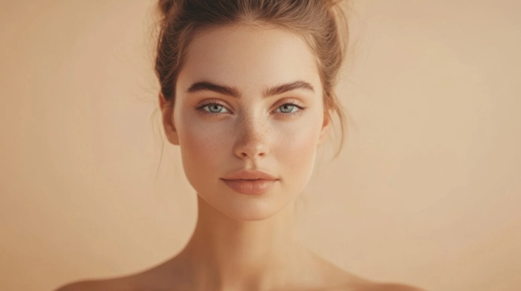 ragazza con i capelli raccolti