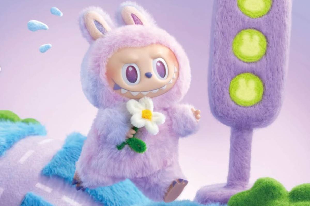 Pupazzetto Labubu viola