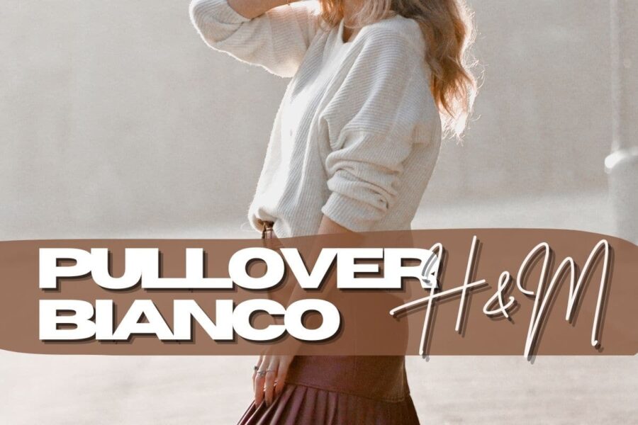 Apart Maglione Invernale Senza Maniche Bianco/Crema Con Collo Americano E Tabelle