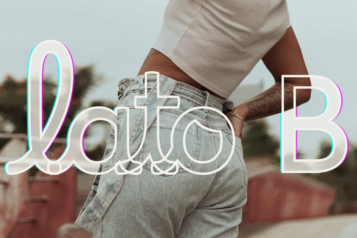 jeans visti da dietro