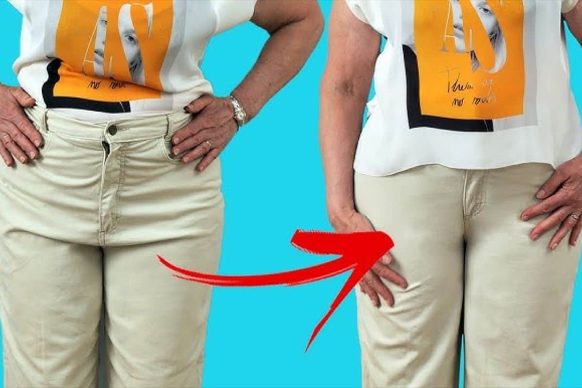 Pantaloni prima e dopo