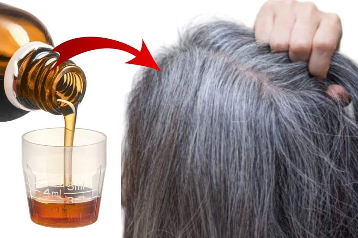 Donna con capelli grigi