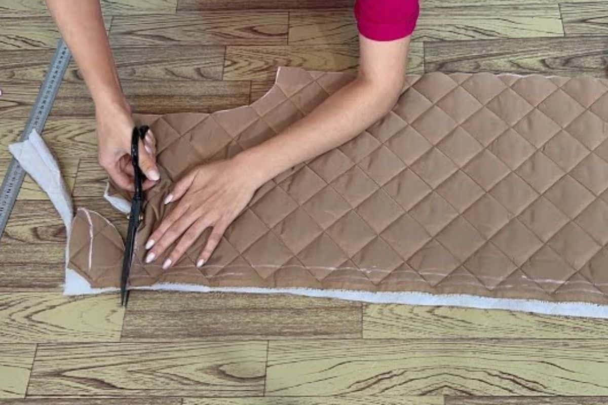 donna taglia tessuto