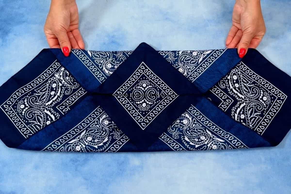 foulard blu