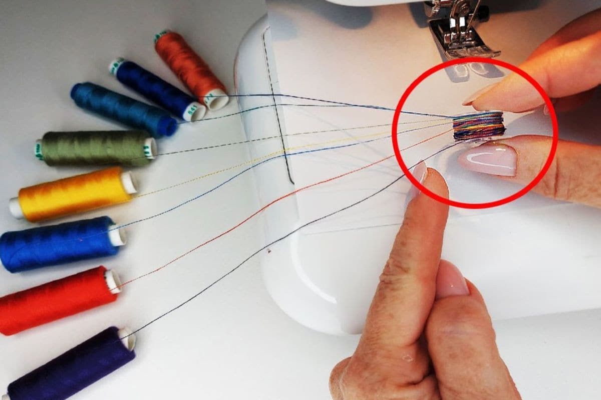 cotone e macchina da cucire