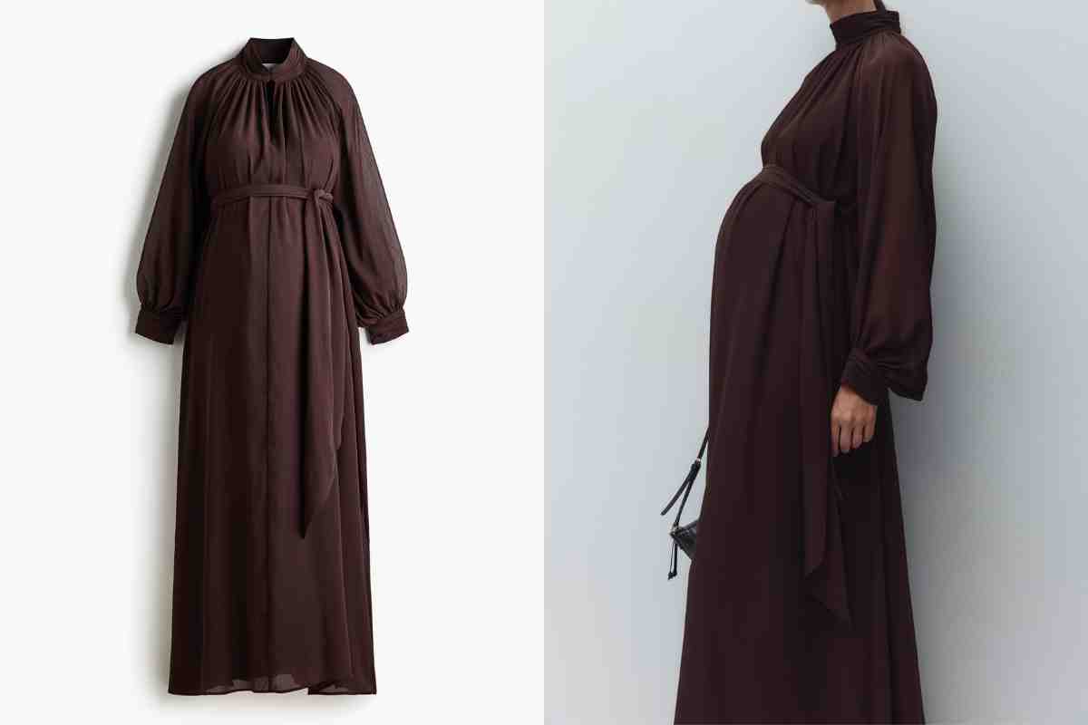 Abito in chiffon premaman H&M 