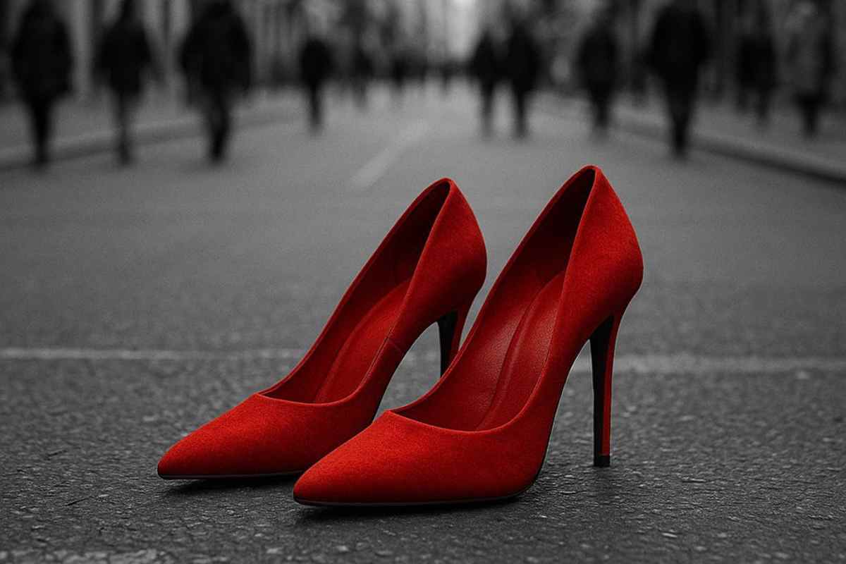 Quelle scarpe rosse non sono moda: sono il grido di ogni donna che non c’è più