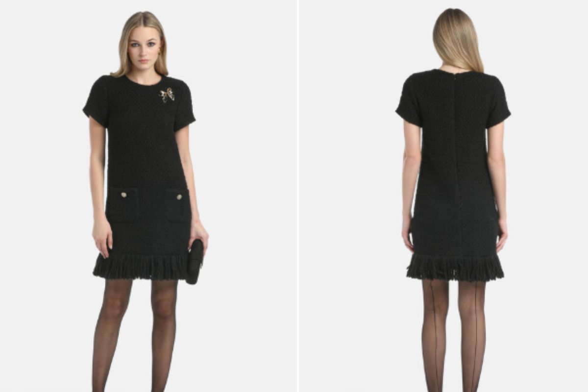 donne con abito nero