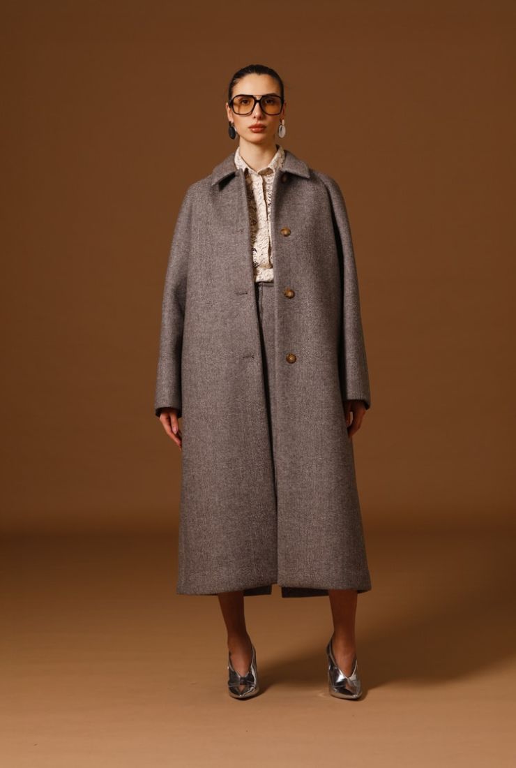 Cappotto donna marrone