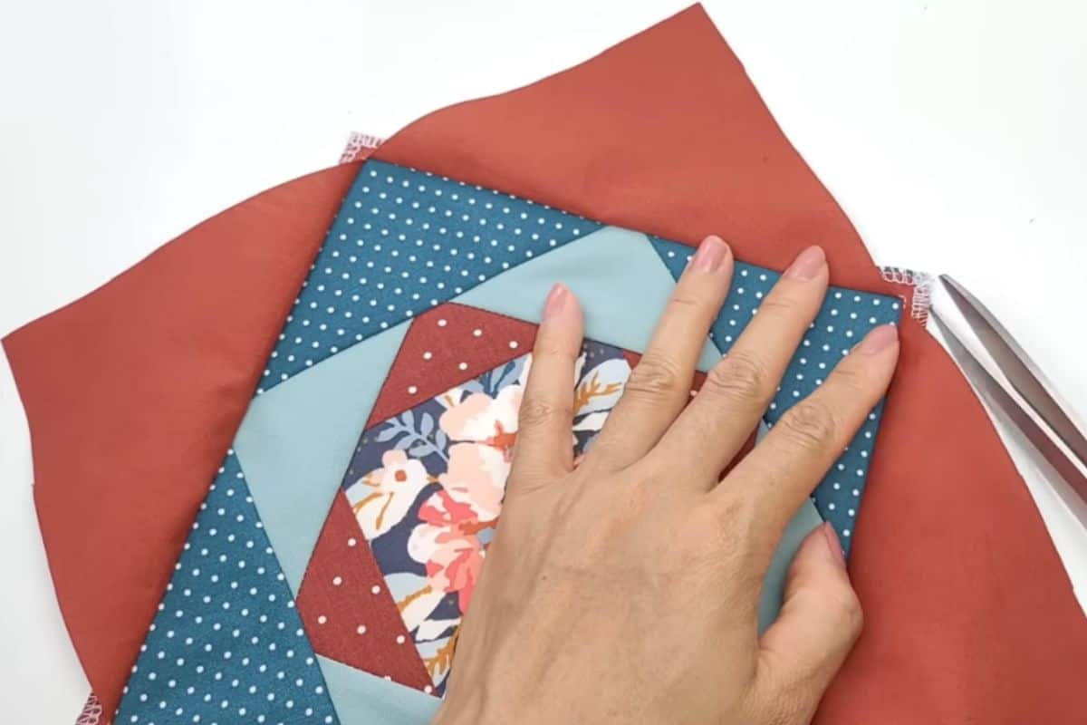 Pezzi di stoffa cuciti