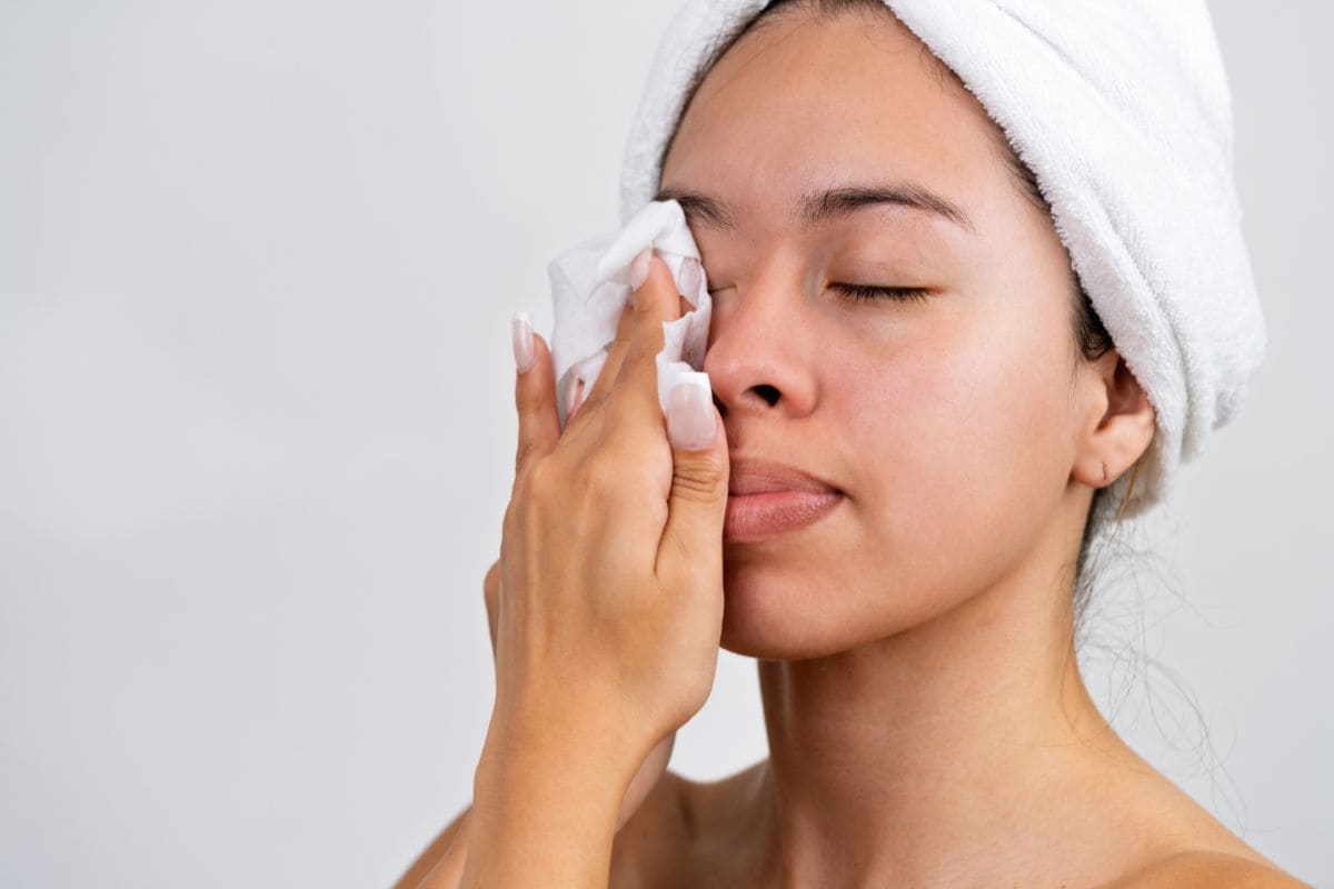 Donna che si strucca