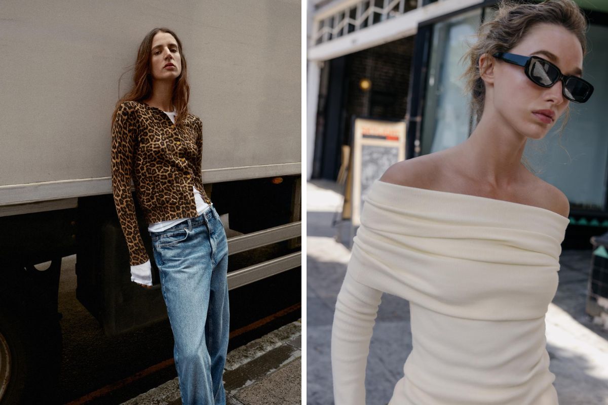 Donne con maglioni Zara