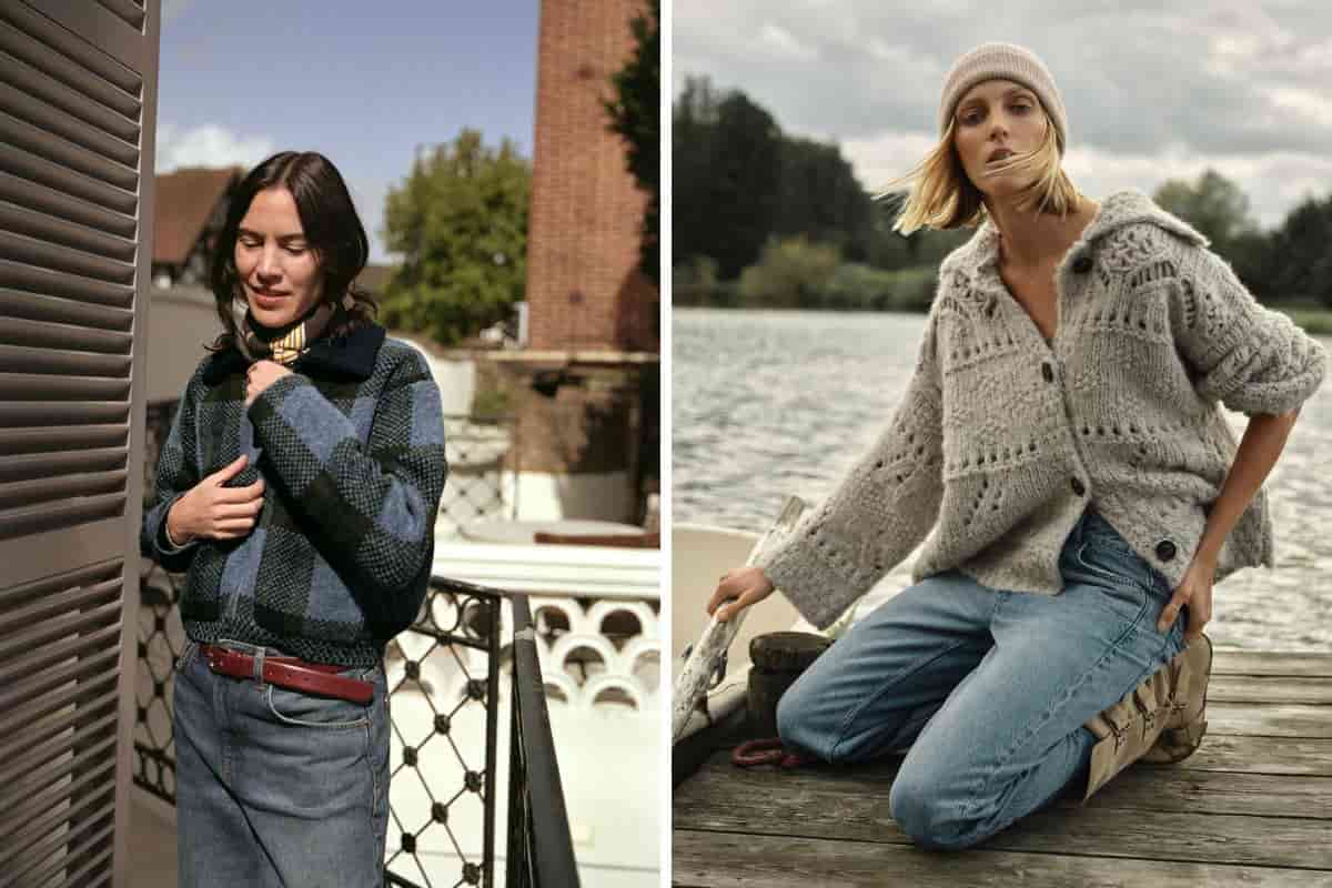 Donne con maglioni Zara