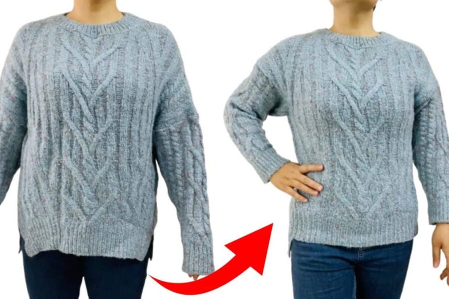 maglione prima e dopo