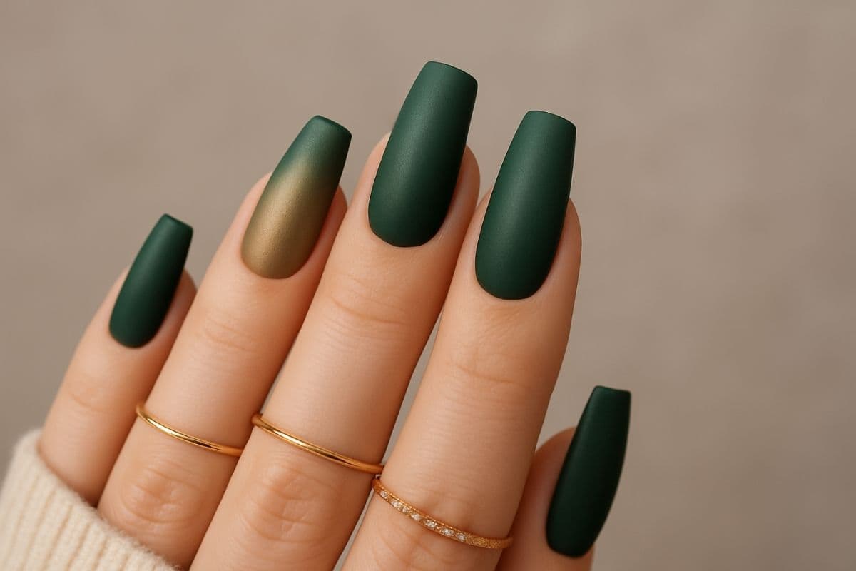 Unghie verdi e dorate