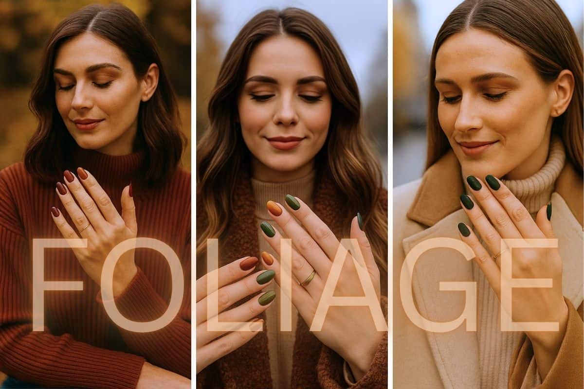 Le unghie foliage surclassano il classico rosso per la manicure di Natale: copia queste 4 idee pazzesche