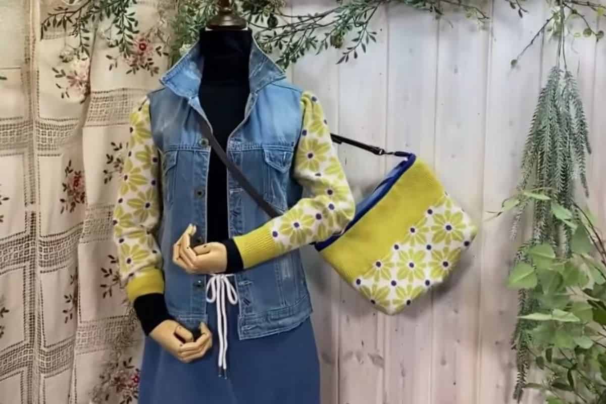 Giacca, gonna e borsa