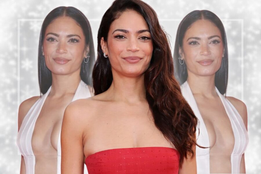 Elodie vestita di rosso