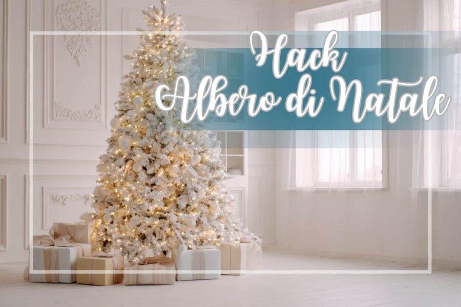 albero di Natale bianco