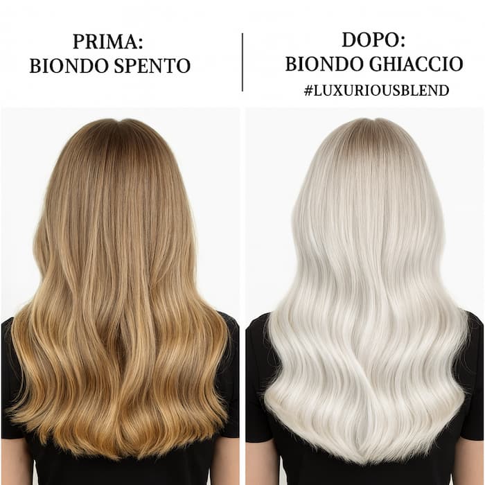 Capelli biondi prima e dopo