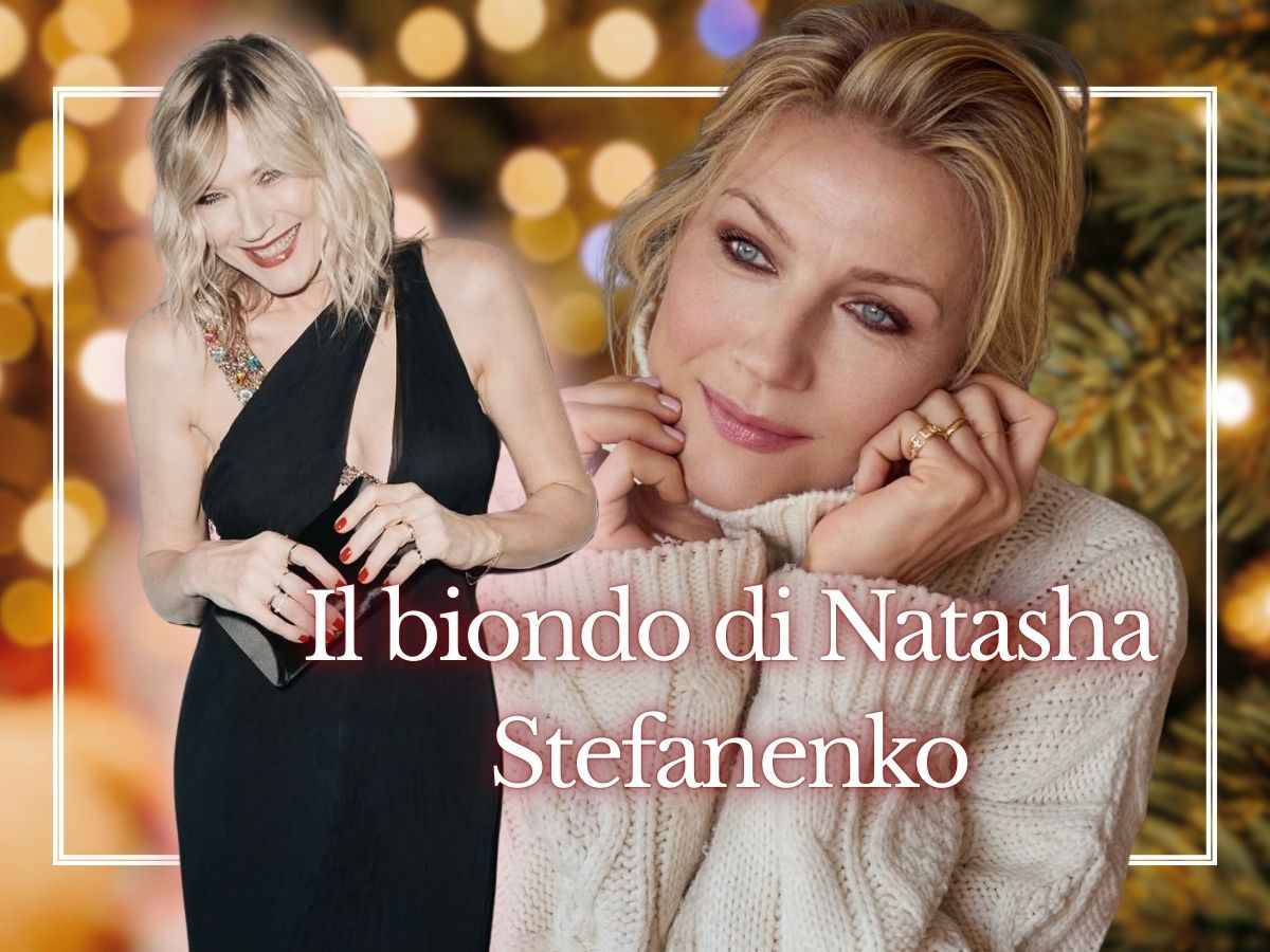 natasha stefanenko sorridente e in posa
