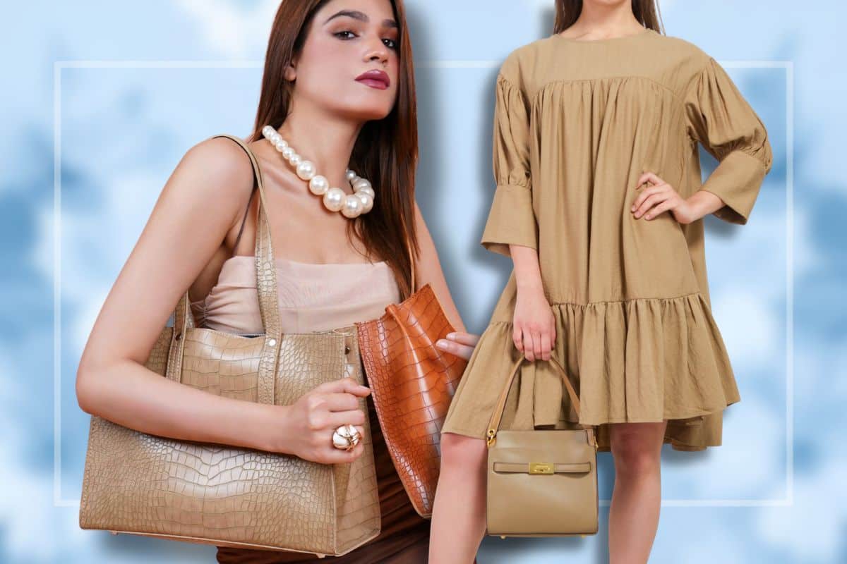 Due donne con borse di lusso