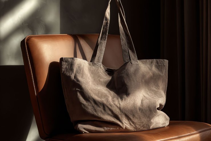 borsa su una poltrona 