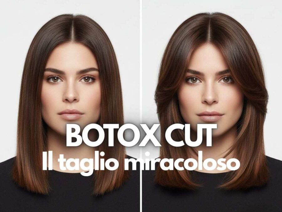 esempio di taglio botox su una modella