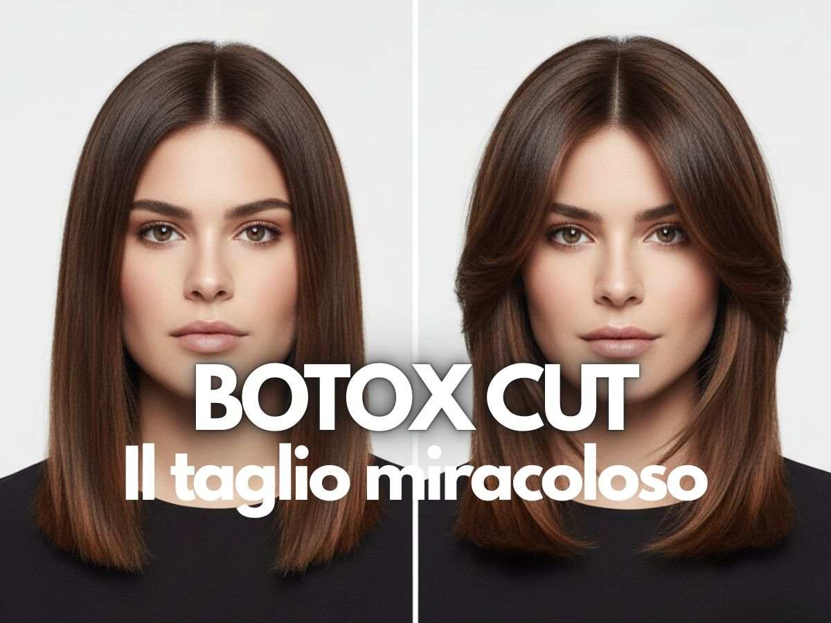 esempio di taglio botox su una modella