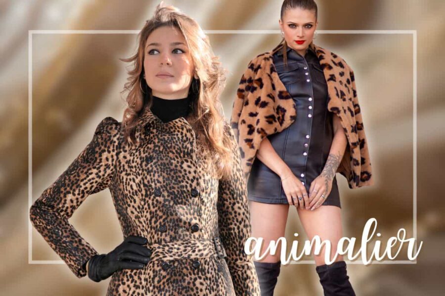 donne con cappotti animalier