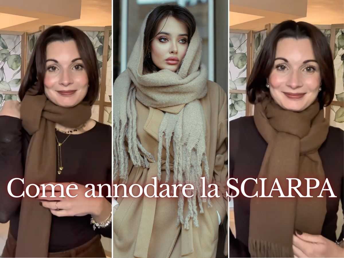 Come annodare la sciarpa da vera diva: tre metodi delle influencer che ti faranno innamorare