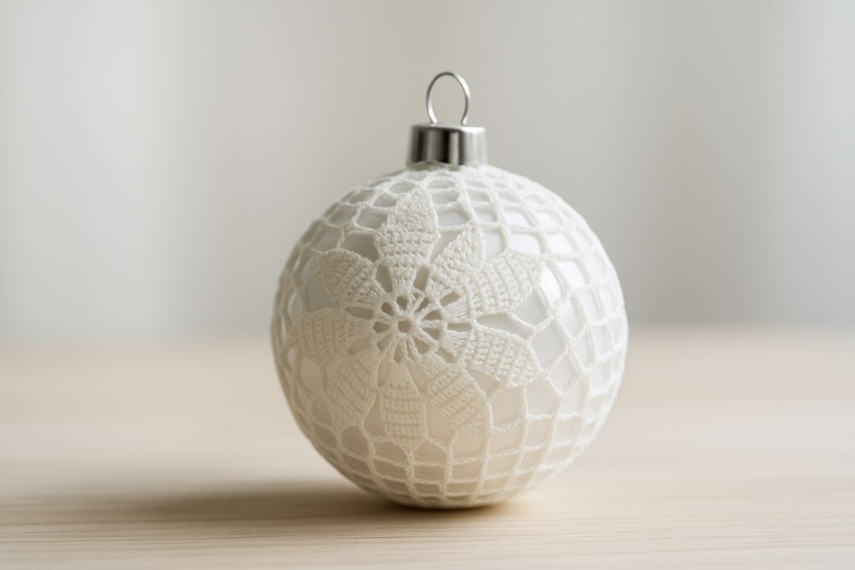 Pallina ricoperta da centrino