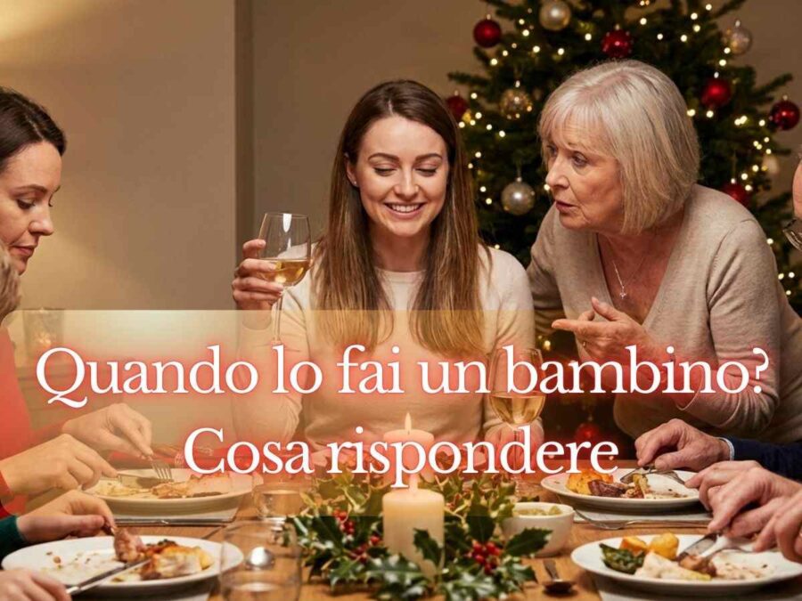 famiglia durante il natale