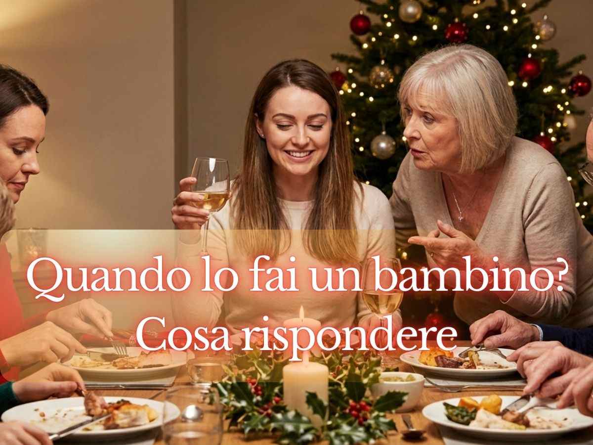 famiglia durante il natale