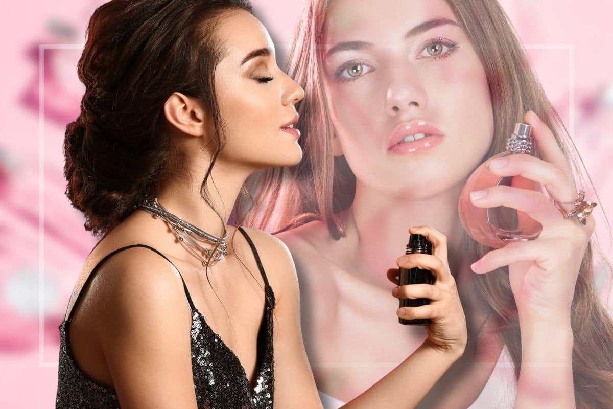 Due donne con profumo