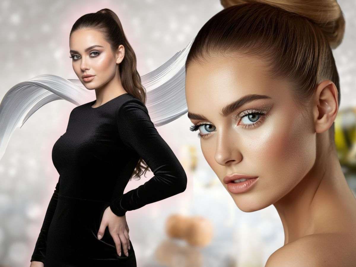 modelle con mascara effetto glitter