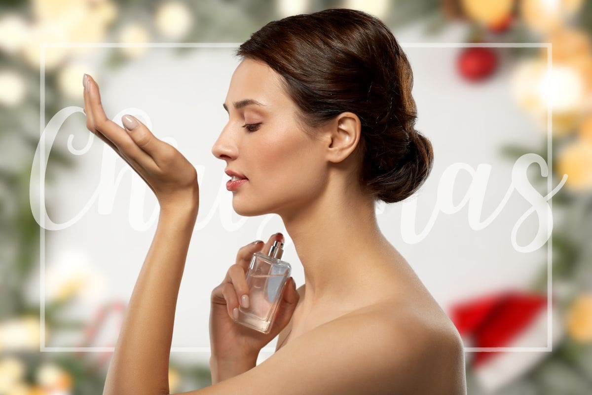 donna con profumo