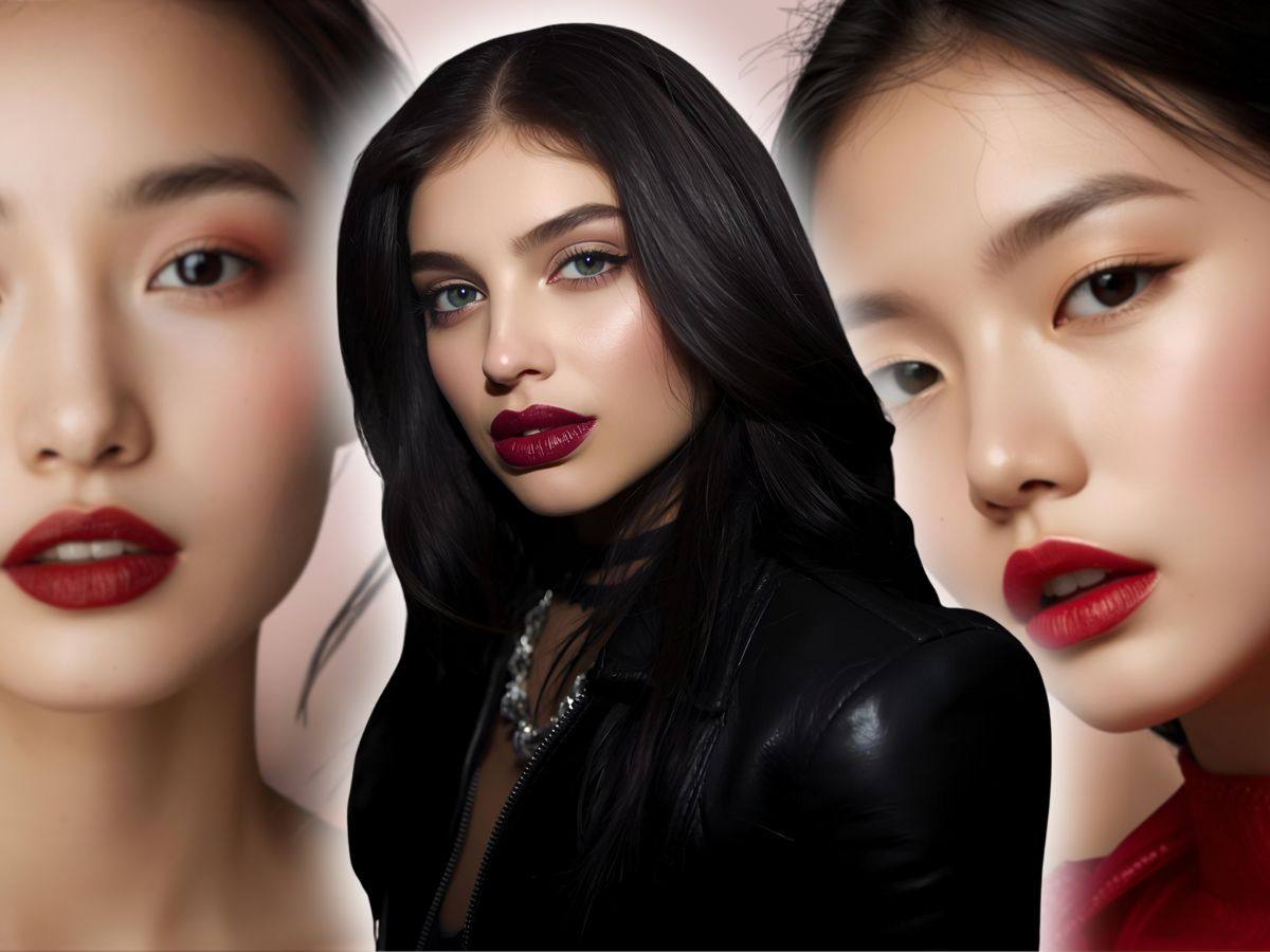 donne con rossetti rosso sangue