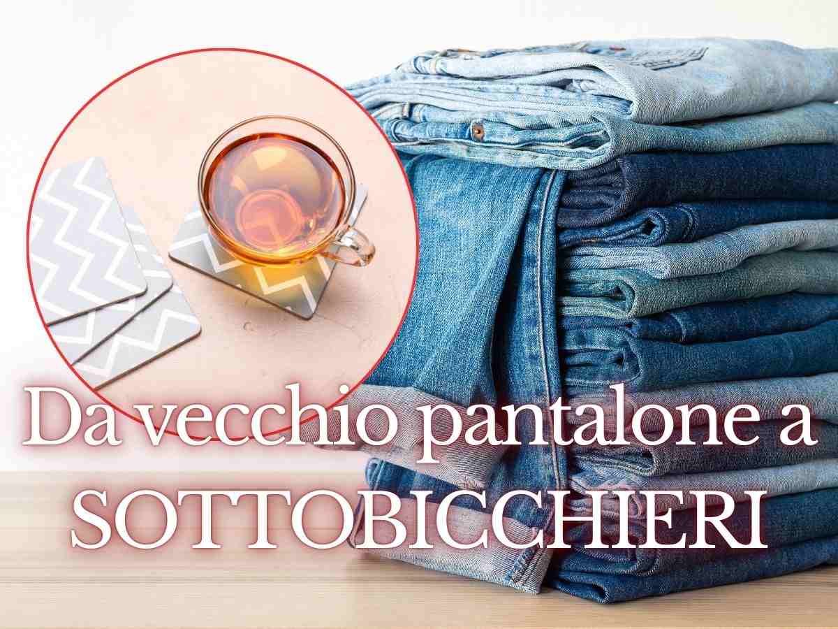 Mi è bastato un vecchio pantalone per fare dei sottobicchieri di Natale sfiziosissimi: sembrano persino lussuosi