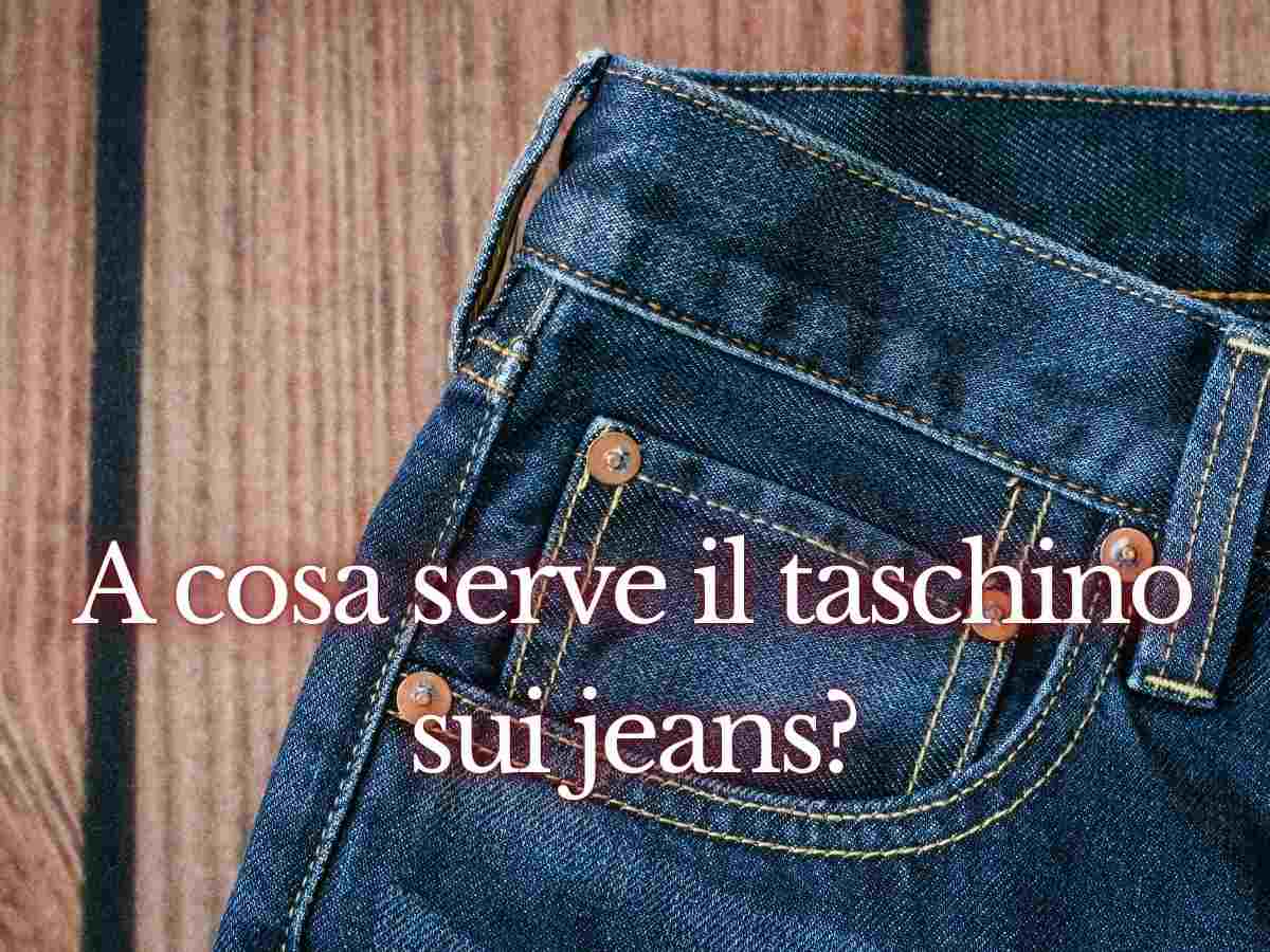 un jeans classico con il consueto taschino in bella vista