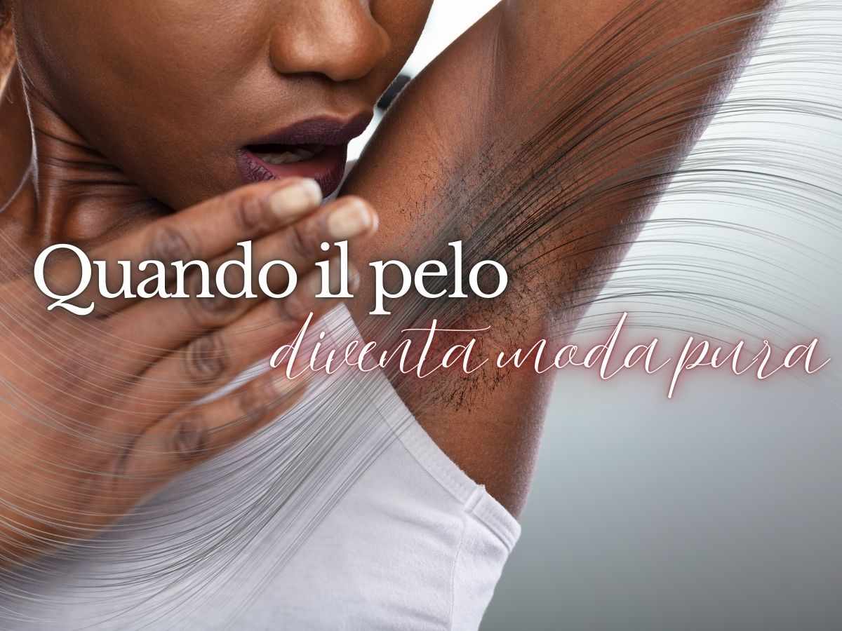 donna con ascella pelosa