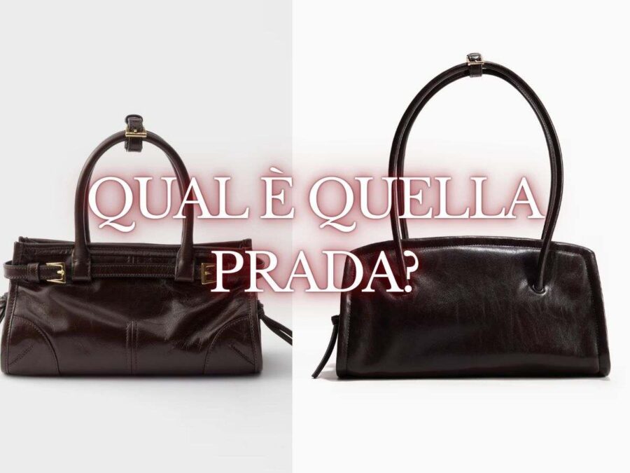 borsa prada e H&M messe a confronto