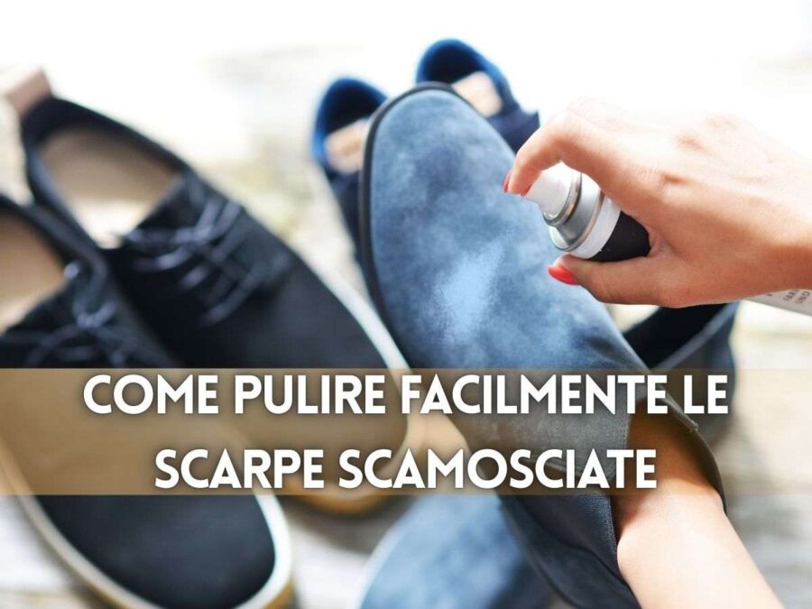 donna spruzza prodotto su mocassino