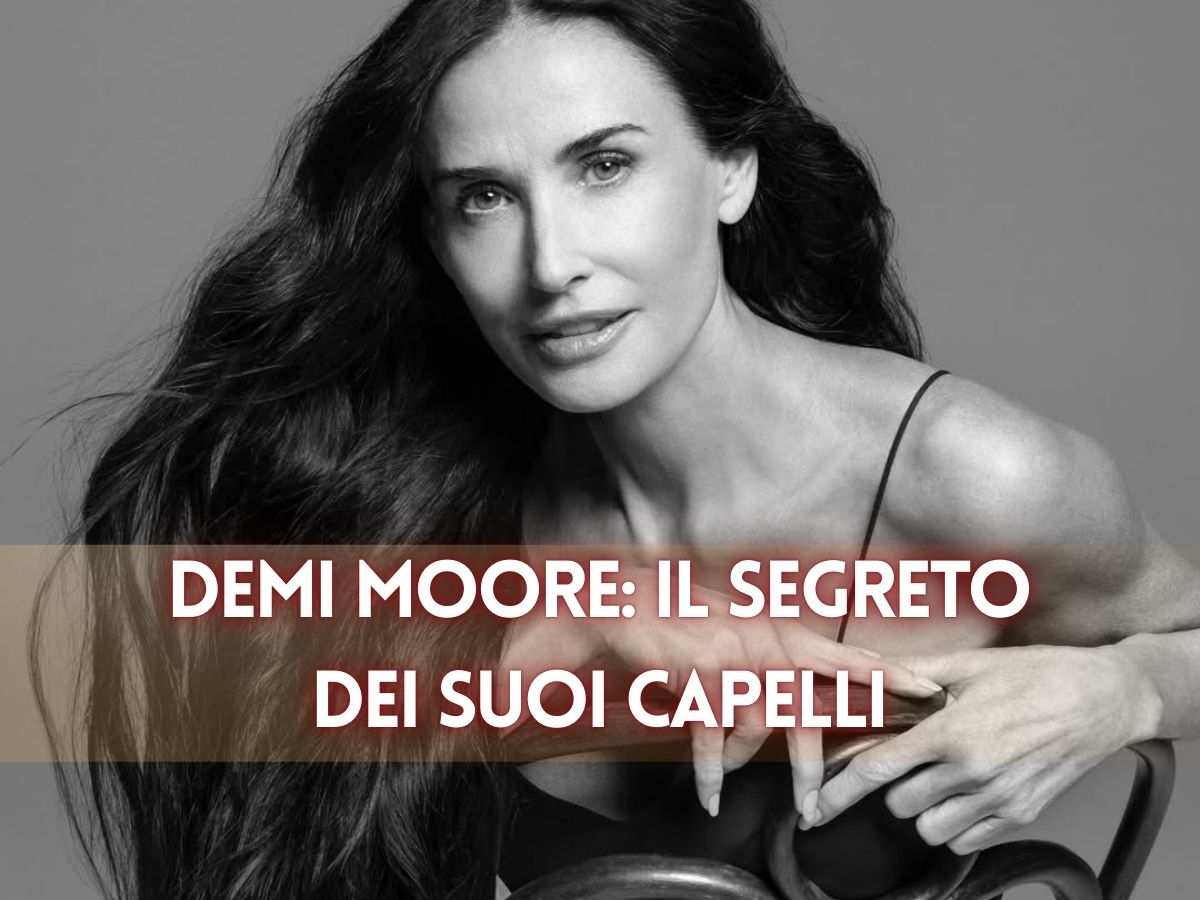 demi moore in bianco e nero
