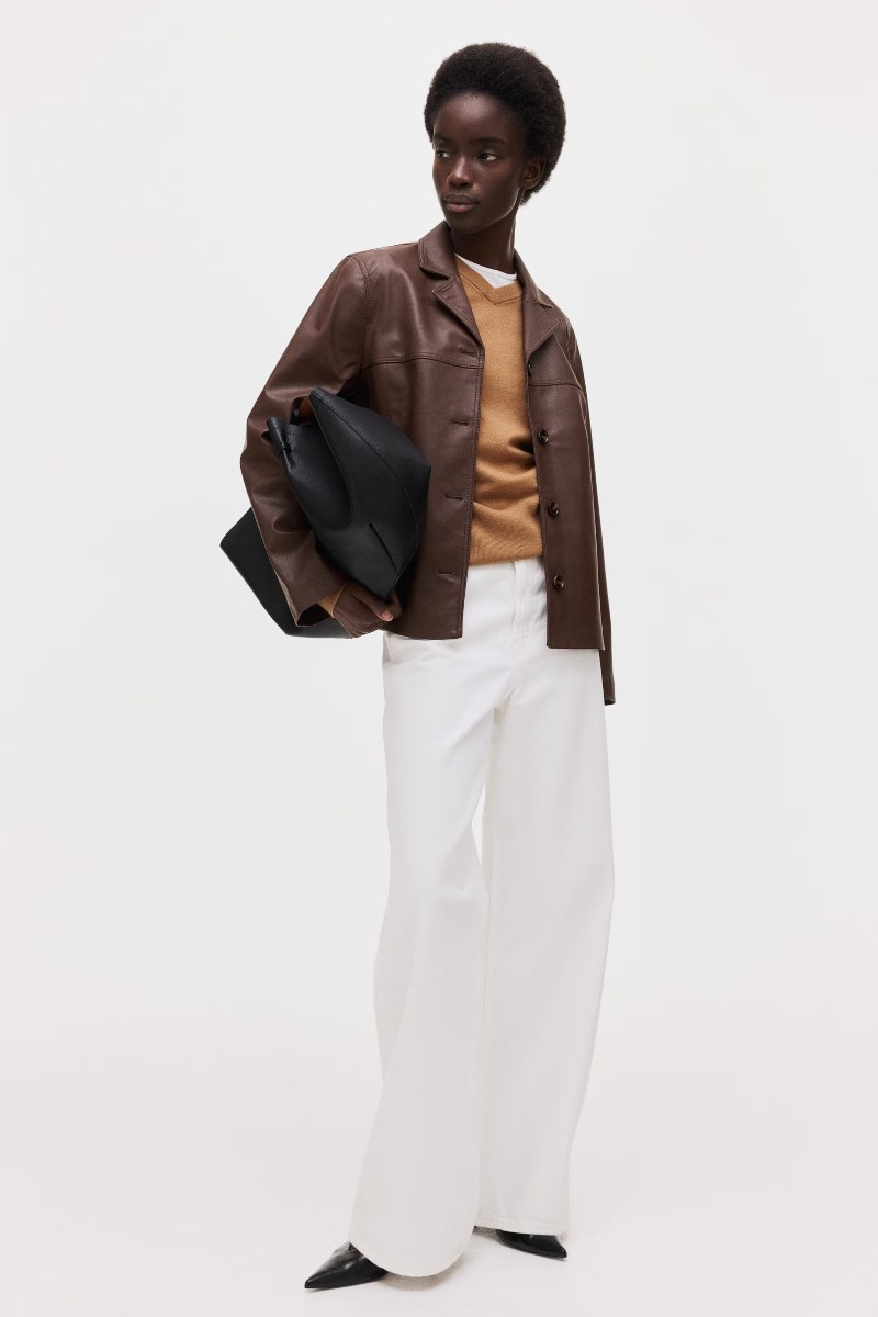 giacca in tessuto coated marrone di H&M