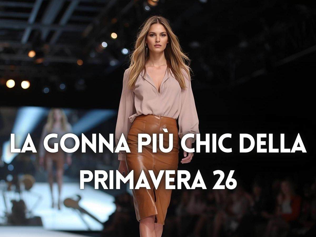 La gonna a colonna sostituisce quella mini nel 2026 e questi esempi ti faranno perdutamente innamorare