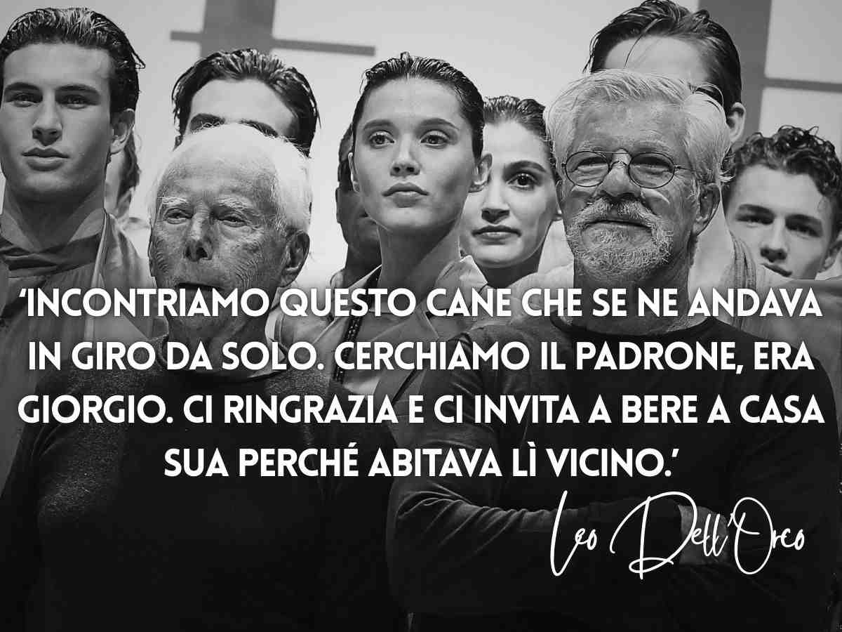giorgio armani e leo dell'orco