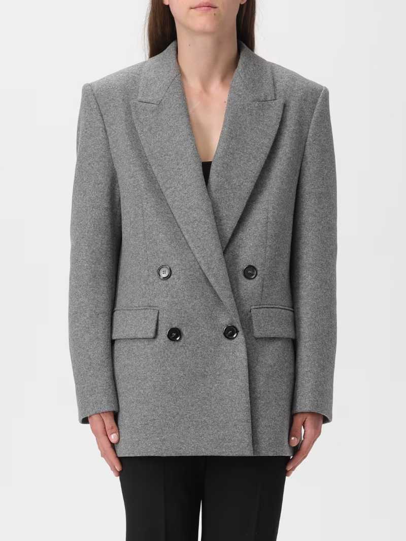 blazer doppiopetto grigio pinko